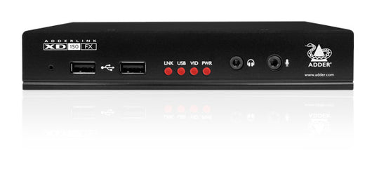 AdderLink XD150FX Dual-Link DVI/USB Single Mode Fibre Optic Extender with US mains lead