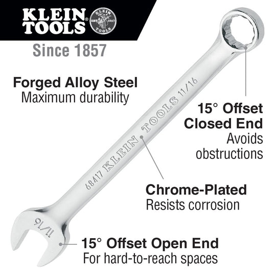 Klein Tools 68402 9 Piece Combination Wrench Set