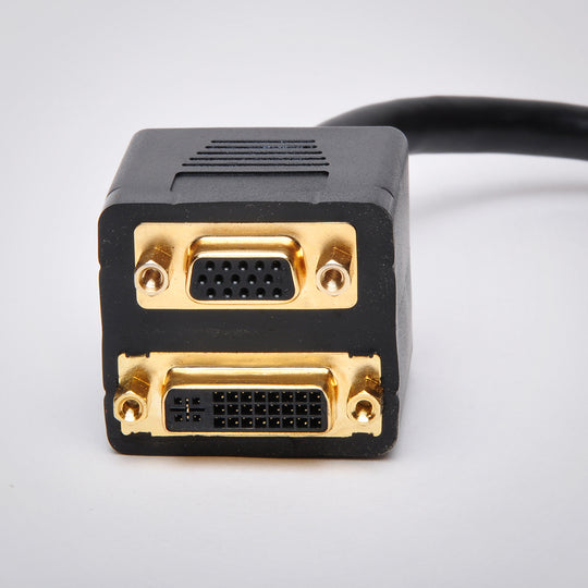 1ft DVI to DVI and VGA Adapter Cable