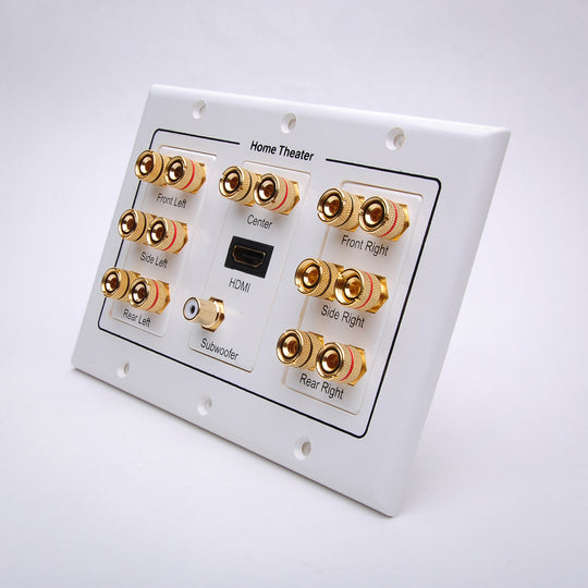 7.1 Home Theater Wall Plate w/ HDMI and Subwoofer