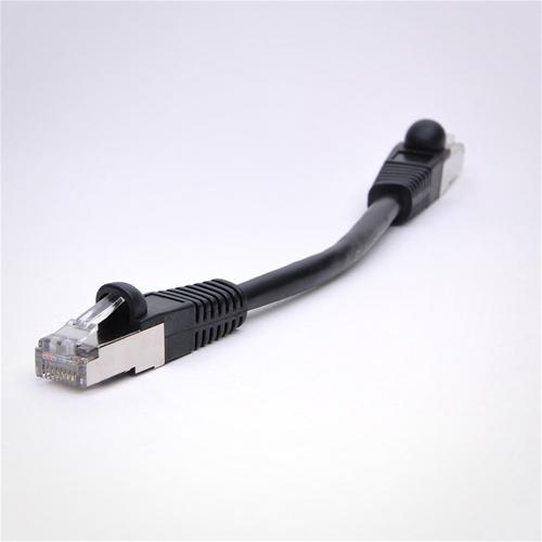 Cat5E Shielded Ethernet Patch Cable, Snagless Boot - Black