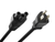 Unirise Laptop/Notebook Power Cord, 5/15P - C5, 18AWG, 10amp, 125V, SVT Jacket, Black