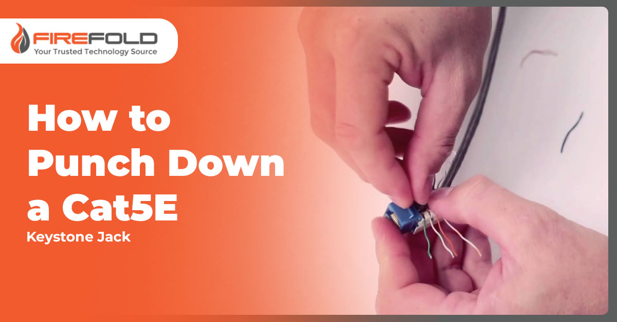 How to Punch Down a Cat5E Keystone Jack