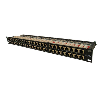 Vertical Cable 042-C6A/48 CAT6A Shielded Patch Panel - 48 Port