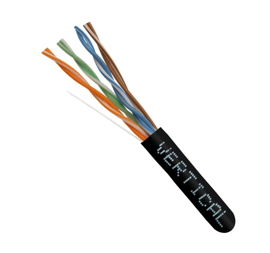 Vertical Cable Cat6 UTP, CMR, Solid, 23AWG, 550MHz, No Spline - 1000ft Box