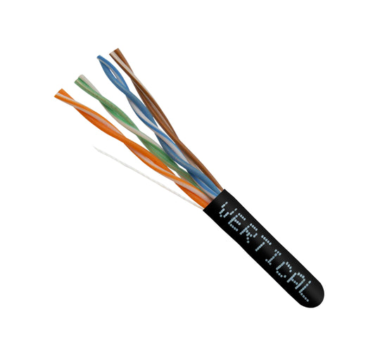Vertical Cable Solid Plenum Cat6 Cable, 23AWG, 550MHz, CMP, ETL - 1000ft Box