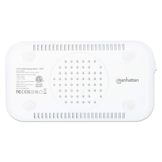 Manhattan 10-Port USB Power Delivery Charging Station - 120 W