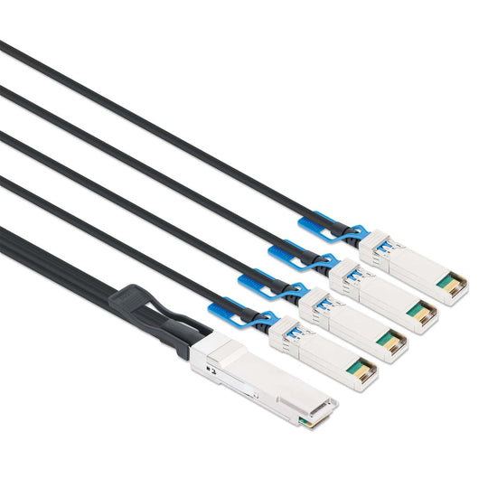 Intellinet 100G QSFP28 to 4 x 25G SFP28 Passive DAC Breakout Cable