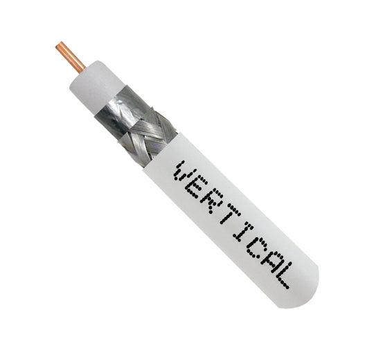 Vertical Cable 1000ft Bulk RG-6 Coax Cable - Standard Shield 60% Braid CL2