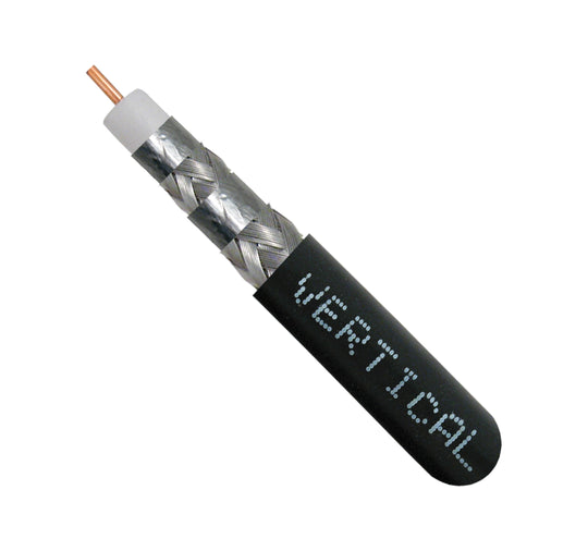 Vertical Cable Bulk RG-6 Coax Cable - 18AWG Quad Shield CMP 1000ft