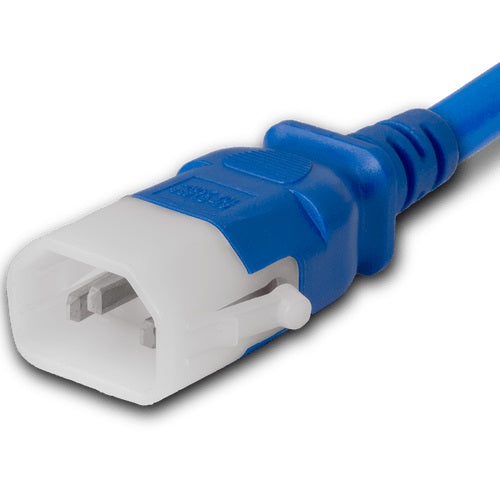 World Cord P-Lock C14 to C19 15A 250V 14/3 SJT Power Cord - Blue