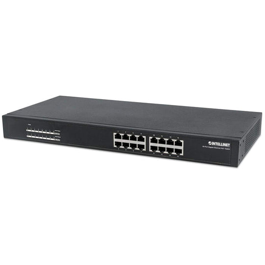 Intellinet 16-Port Gigabit Ethernet PoE+ Switch, 560993