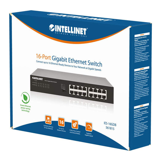 Intellinet 16-Port Gigabit Ethernet Switch, 561815