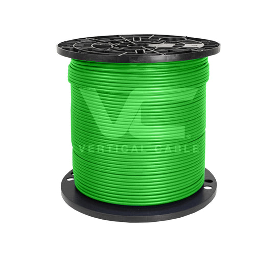 Vertical Cable CAT6A UTP, CMP, 23AWG, Solid, 550MHz, Made in USA - 1000ft Spool Green