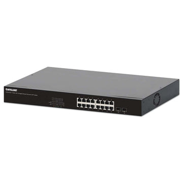 Intellinet 18-Port PoE++ Switch with 16 Gigabit Ethernet Ports and 2 SFP Uplinks