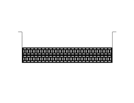 Kendall Howard 1U High Density Cable Lacing Shelf