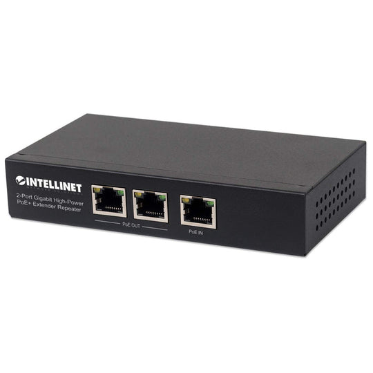 Intellinet 2-Port Gigabit High-Power PoE+ Extender Repeater, 561266
