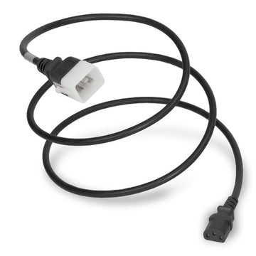 World Cord LOCKING C20 to C13 15A 250V 14/3 SJT Power Cord - Black