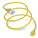 World Cord LOCKING C20 to C13 15A 250V 14/3 SJT Power Cord - Yellow