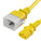 World Cord LOCKING C20 to C13 15A 250V 14/3 SJT Power Cord - Yellow