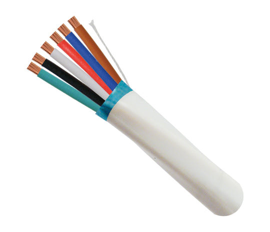 Vertical Cable 18/6 CL3P, CMP Plenum Rated, Shielded, Stranded, Bare Copper Conductors - 500ft Spool