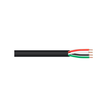 West Penn 4C 12G STRD USHLD PVC JKT Bulk Speaker Wire, Reel-In-Box