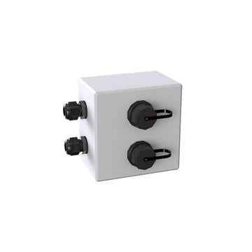 Vertical Cable Surface-Mount Box, 2-Port – 2-Left-In/2-Top-Out,Blank, IP66/67