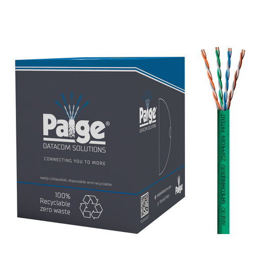Paige GameChanger Cat6 Cable, 22AWG, UTP, Solid, CMR FT4, 1000ft Box