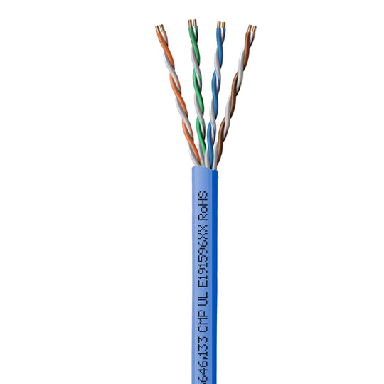 Paige GameChanger Cat6 Cable, Indoor/Outdoor, 22AWG, UTP, Solid, CMP FT6, 1000ft Box