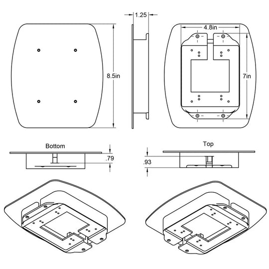 CableEz 2G Standard Box, 2G Faceplate