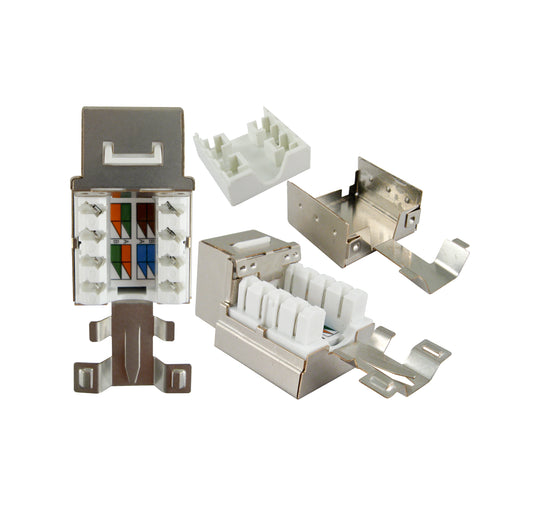 Vertical Cable Cat5E Keystone Jack - 110 Style Shielded