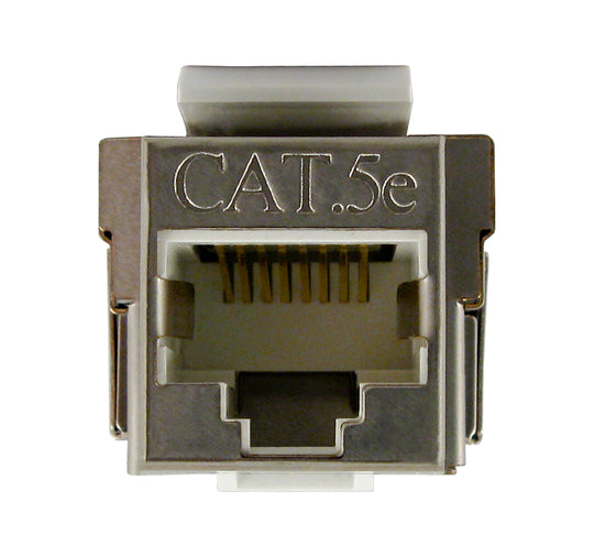 Vertical Cable Cat5E Keystone Jack - 110 Style Shielded