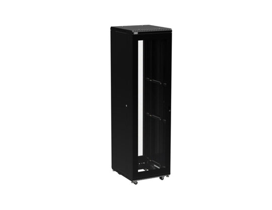 Kendall Howard LINIER Server Cabinet - Glass/Glass Doors - 24" Depth - (22U-45U)