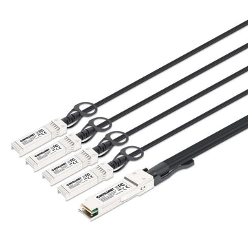 Intellinet 40G QSFP+ to 4 x 10G SFP+ Passive DAC Breakout Cable