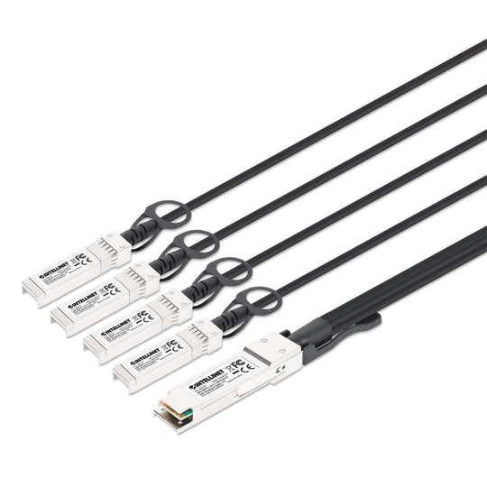Intellinet 40G QSFP+ to 4 x 10G SFP+ Passive DAC Breakout Cable