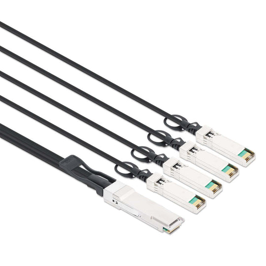 Intellinet 40G QSFP+ to 4 x 10G SFP+ Passive DAC Breakout Cable