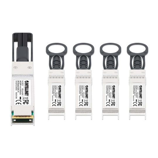 Intellinet 40G QSFP+ to 4 x 10G SFP+ Passive DAC Breakout Cable