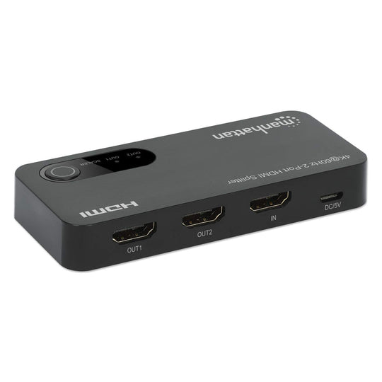 Manhattan 4K@60Hz 2-Port HDMI Splitter with Downscaling, 207614