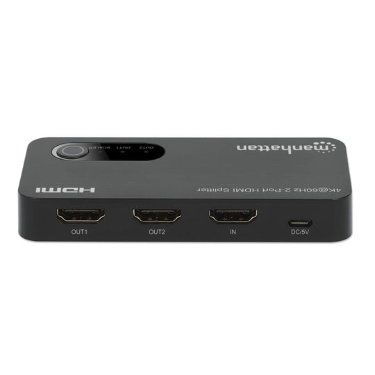 Manhattan 4K@60Hz 2-Port HDMI Splitter with Downscaling, 207614