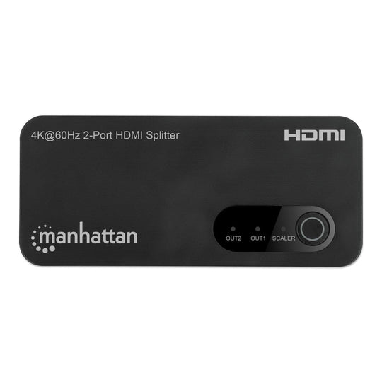 Manhattan 4K@60Hz 2-Port HDMI Splitter with Downscaling, 207614