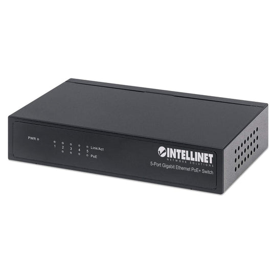 Intellinet 5-Port Gigabit Ethernet PoE+ Switch, 561228