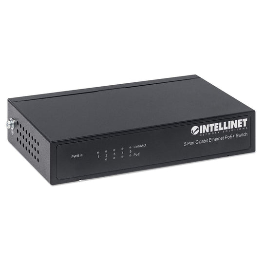 Intellinet 5-Port Gigabit Ethernet PoE+ Switch, 561228