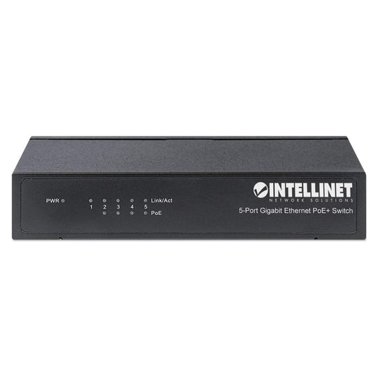 Intellinet 5-Port Gigabit Ethernet PoE+ Switch, 561228