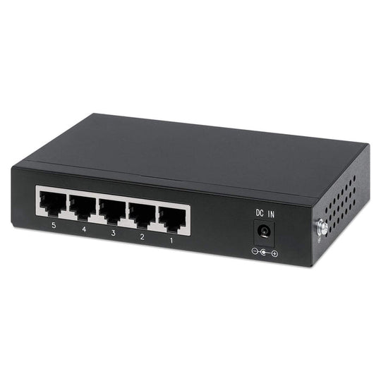 Intellinet 5-Port Gigabit Ethernet PoE+ Switch, 561228