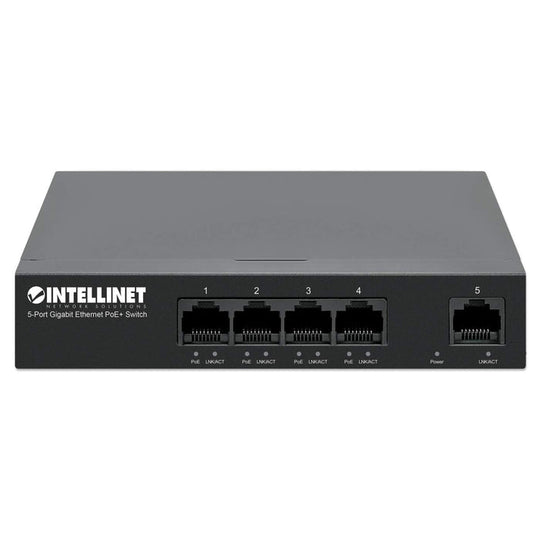 Intellinet 5-Port Gigabit Ethernet PoE+ Switch, 561792
