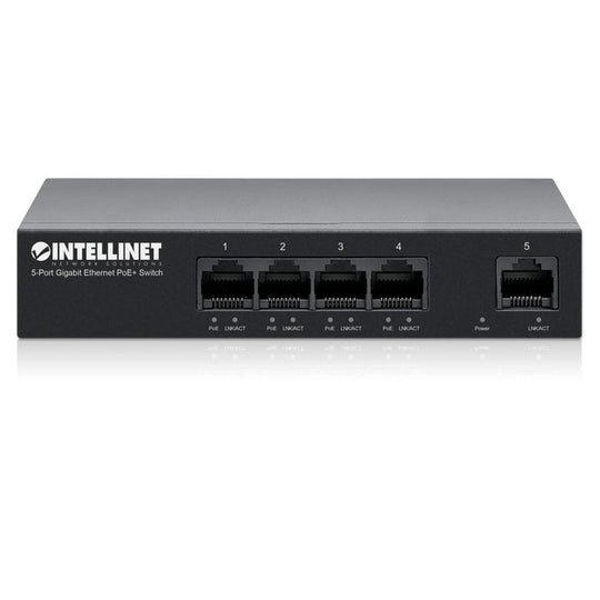 Intellinet 5-Port Gigabit Ethernet PoE+ Switch, 561792