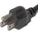 World Cord NEMA 5-15P to C5, SPT-2 Cordage, 10A, 125V 18/2 SPT-2 Power Cable - Black