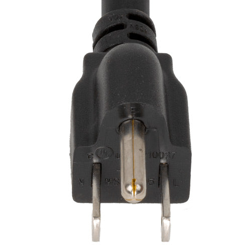 World Cord NEMA 5-15P to C5, SPT-2 Cordage, 10A, 125V 18/2 SPT-2 Power Cable - Black