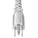 World Cord 5-15P to C15 15A 125V 14/3 SJT Power Cord - White