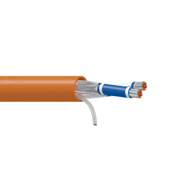 West Penn OSDP CABLE, 1PR24 SHLD CMP JKT Bulk Access Control Cable, Wood Spool